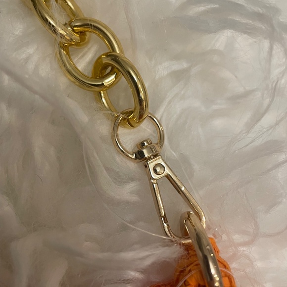 Orange Straw Shoulder Bag - Picture 3 of 5
